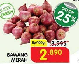 Promo Harga Bawang Merah per 100 gr - Superindo