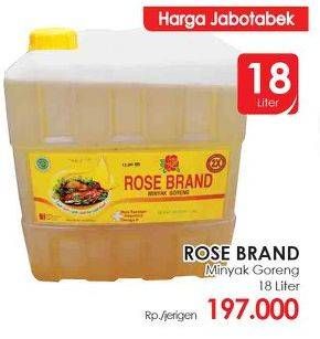 Promo Harga ROSE BRAND Minyak Goreng 18 ltr - LotteMart