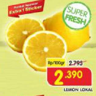 Promo Harga Lemon Lokal  - Superindo