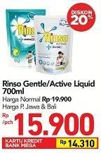 Promo Harga Rinso Gentle/Active Liquid  - Carrefour