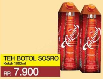 Promo Harga SOSRO Teh Botol 1000 ml - Yogya