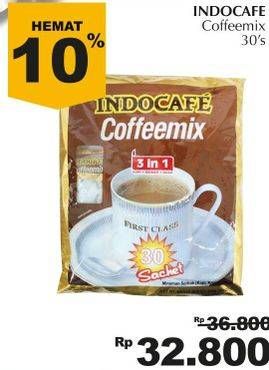 Promo Harga Indocafe Coffeemix per 30 sachet - Giant