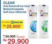 Promo Harga CLEAR Shampoo Complete Soft Care 320 ml - Indomaret