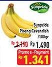 Promo Harga SUNPRIDE Pisang Cavendish per 100 gr - Hypermart