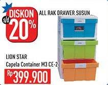 Promo Harga LION STAR Container 3 Susun CE-2  - Hypermart