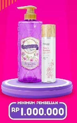 Promo Harga WATSONS Arome Botanical Shampoo/ Rose Bamboo Hydrating Toner  - Watsons