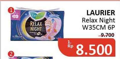 Promo Harga Laurier Relax Night 35cm 6 pcs - Alfamidi