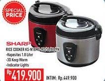 Promo Harga SHARP KS-N18MG | Rice Cooker 1.8ltr PK, RD, SL, BL  - Hypermart