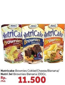 Promo Harga Nutricake Instant Cake Brownies Cokelat, Keju, Pisang 230 gr - Carrefour