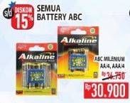 Promo Harga ABC Battery Alkaline LR03/AAA, LR6/AA 6 pcs - Hypermart