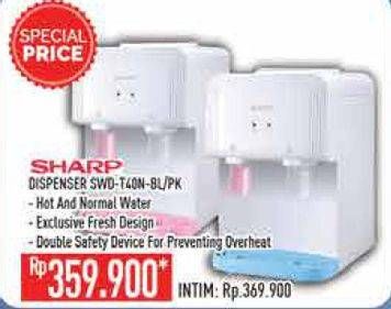 Promo Harga SHARP SWD-T40N | Water Dispenser BL, PK  - Hypermart