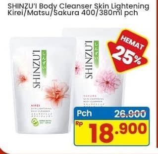 Promo Harga Shinzui Body Cleanser Kirei, Matsu, Sakura 380 ml - Indomaret