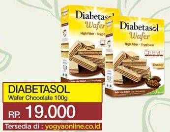 Promo Harga DIABETASOL Wafer Chocolate 100 gr - Yogya
