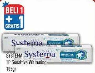 Promo Harga SYSTEMA Toothpaste Sensitive White 105 gr - Hypermart