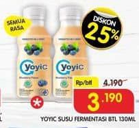 Promo Harga Yoyic Probiotic Fermented Milk Drink All Variants 130 ml - Superindo