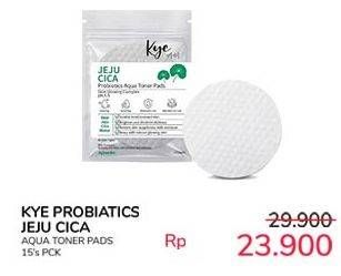Promo Harga Kye Probiotics Aqua Toner Pads Jeju Cica 15 pcs - Indomaret