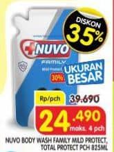 Promo Harga Nuvo Body Wash Mild Protect, Total Protect 825 ml - Superindo