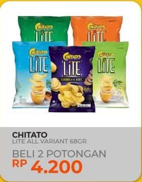 Promo Harga Chitato Lite Snack Potato Chips All Variants 68 gr - Yogya