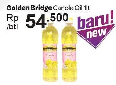 Promo Harga GOLDEN BRIDGE Canola Oil 1 ltr - Carrefour