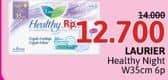 Promo Harga Laurier Healthy Skin Night Wing 35cm 6 pcs - Alfamidi