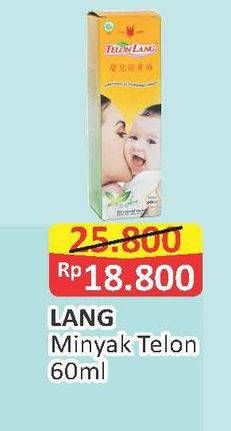 Promo Harga CAP LANG Minyak Telon Lang 60 ml - Alfamart