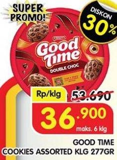 Promo Harga Good Time Chocochips Assorted Cookies Tin 277 gr - Superindo