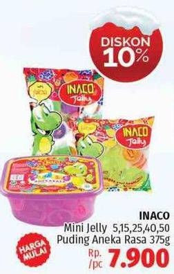 Promo Harga Inaco Mini Jelly/ Pudding Aneka Rasa  - LotteMart
