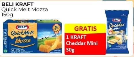 Promo Harga Kraft Quick Melt Mozza 165 gr - Alfamart