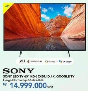 Promo Harga SONY 65X80J UHD 4K Smart TV 65  - Carrefour