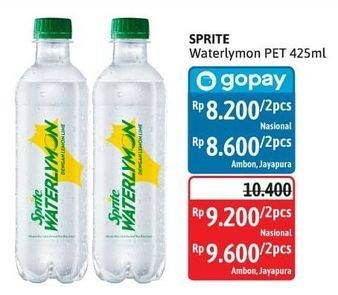 Promo Harga Sprite Waterlymon 425 ml - Alfamidi