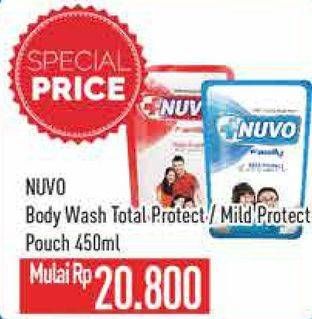 Promo Harga Nuvo Body Wash Total Protect, Mild Protect 450 ml - Hypermart