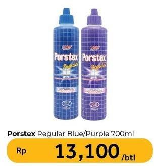 Promo Harga Yuri Porstex Regular Pembersih Toilet Lilac Fresh, Ocean Blue 700 ml - Carrefour