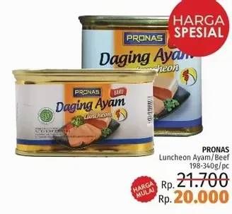 Promo Harga Daging Ayam/Sapi Luncheon 198-340gr  - LotteMart