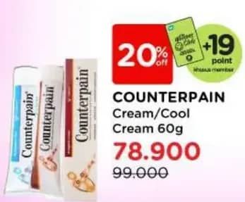 Promo Harga Counterpain Cool Gel 60 gr - Watsons