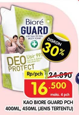 Promo Harga Biore Guard Body Foam 400 ml - Superindo