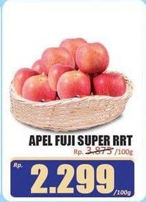 Promo Harga Apel Fuji Super RRT per 100 gr - Hari Hari