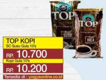 Promo Harga Top Coffee Kopi Gula per 10 sachet 25 gr - Yogya
