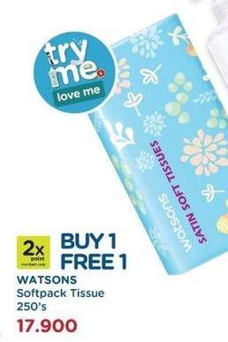 Promo Harga WATSONS Satin Soft Tissues 250 pcs - Watsons