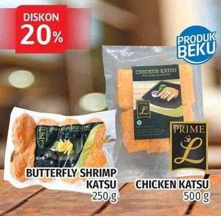 Promo Harga PRIME L Katsu Chicken, Butterfly Shrimp 500 gr - Lotte Grosir