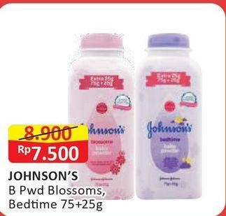 Promo Harga JOHNSONS Baby Powder Blossom, BedTime 100 gr - Alfamart