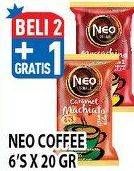 Promo Harga Neo Coffee 3 in 1 Instant Coffee per 6 sachet 20 gr - Hypermart
