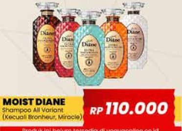 Promo Harga Moist Diane Shampoo Kecuali Damage Repair 450 ml - Yogya
