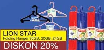 Promo Harga LION STAR Folding Hanger All Variants  - Yogya