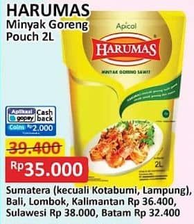 Promo Harga Harumas Minyak Goreng 2000 ml - Alfamart