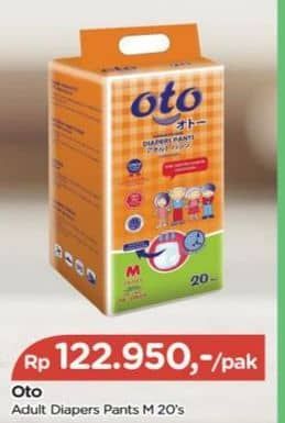 Promo Harga OTO Adult Diapers Pants M20 20 pcs - TIP TOP