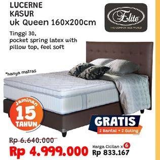 Promo Harga ELITE Lucerne Complete Bed Set 160x200cm  - Courts