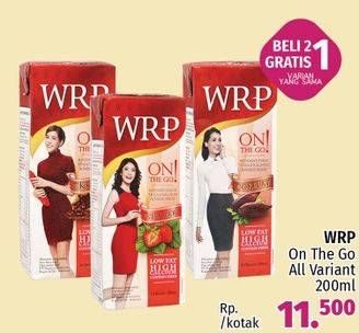 Promo Harga WRP Susu Cair On The Go All Variants 200 ml - Lotte Grosir