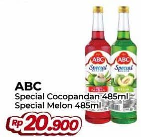 Promo Harga ABC Syrup Special Grade Coco Pandan, Melon 485 ml - Yogya