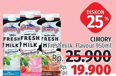 Promo Harga CIMORY Fresh Milk Flavour 950 ml - LotteMart