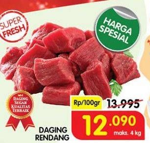 Promo Harga Daging Rendang Sapi per 100 gr - Superindo